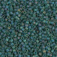 Miyuki delica beads 10/0 - Matted emerald ab DBM-859
